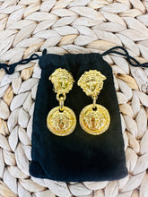 Load image into Gallery viewer, Medusa Clip on Drop Earrings
