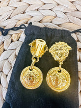 Load image into Gallery viewer, Medusa Clip on Drop Earrings
