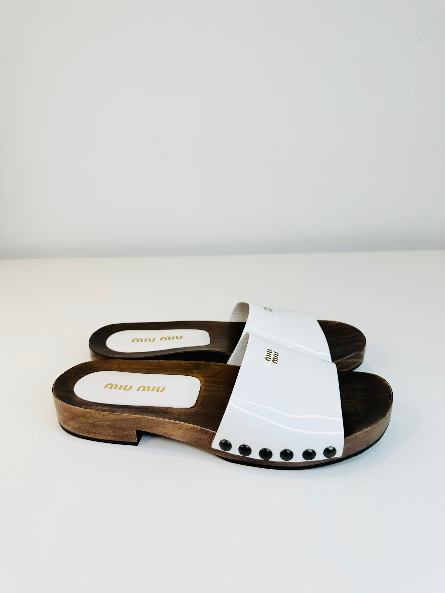Patent Leather Clogs - Size 40