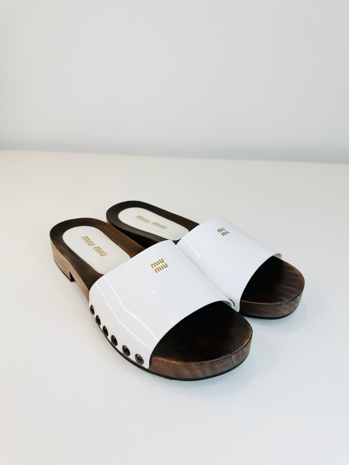 Patent Leather Clogs - Size 40