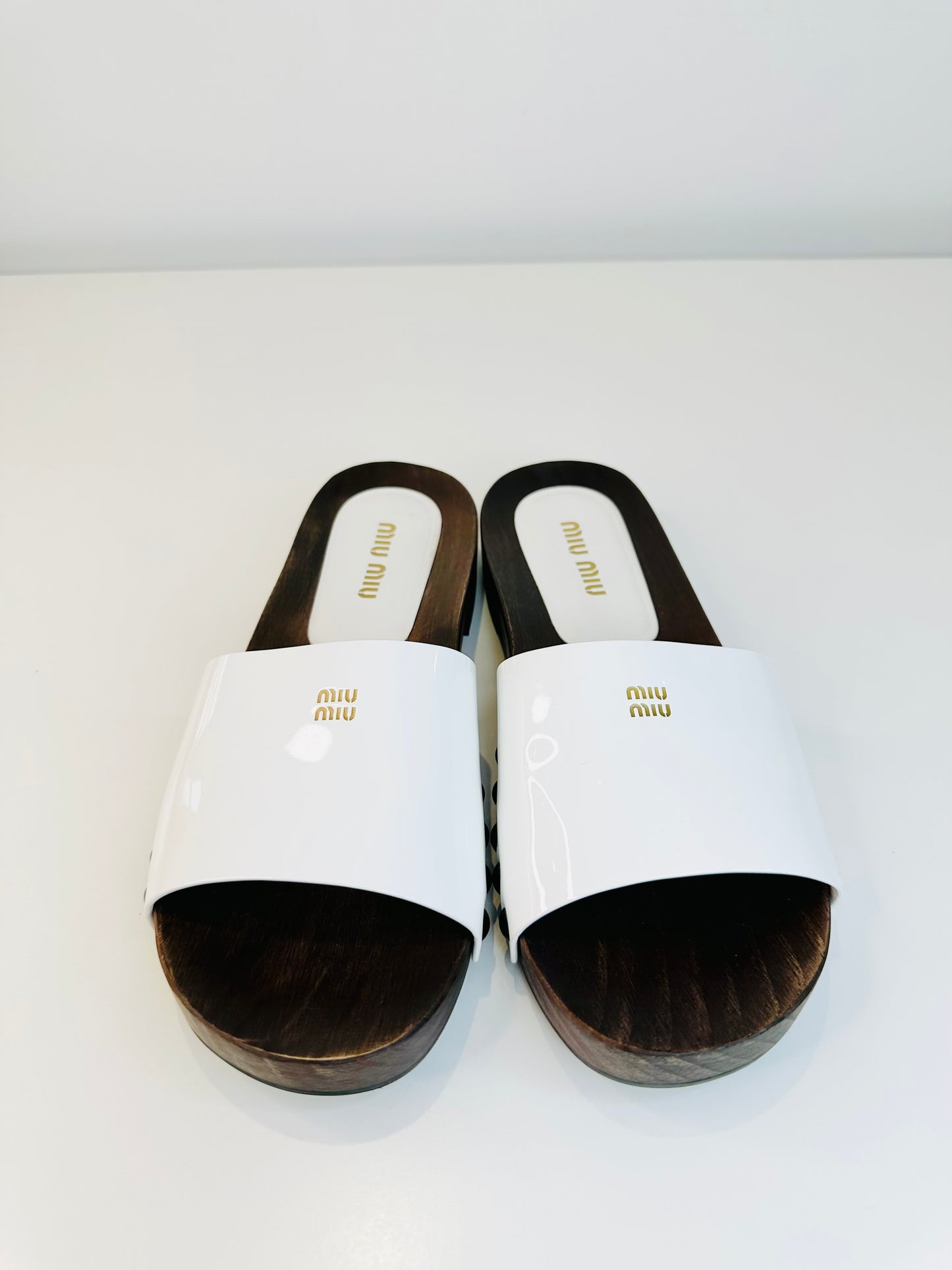 Patent Leather Clogs - Size 40