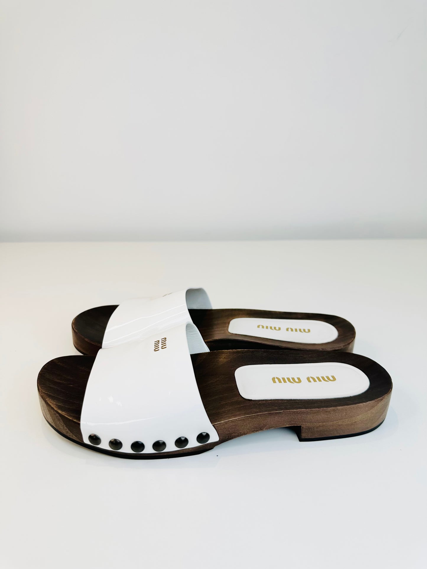 Patent Leather Clogs - Size 40