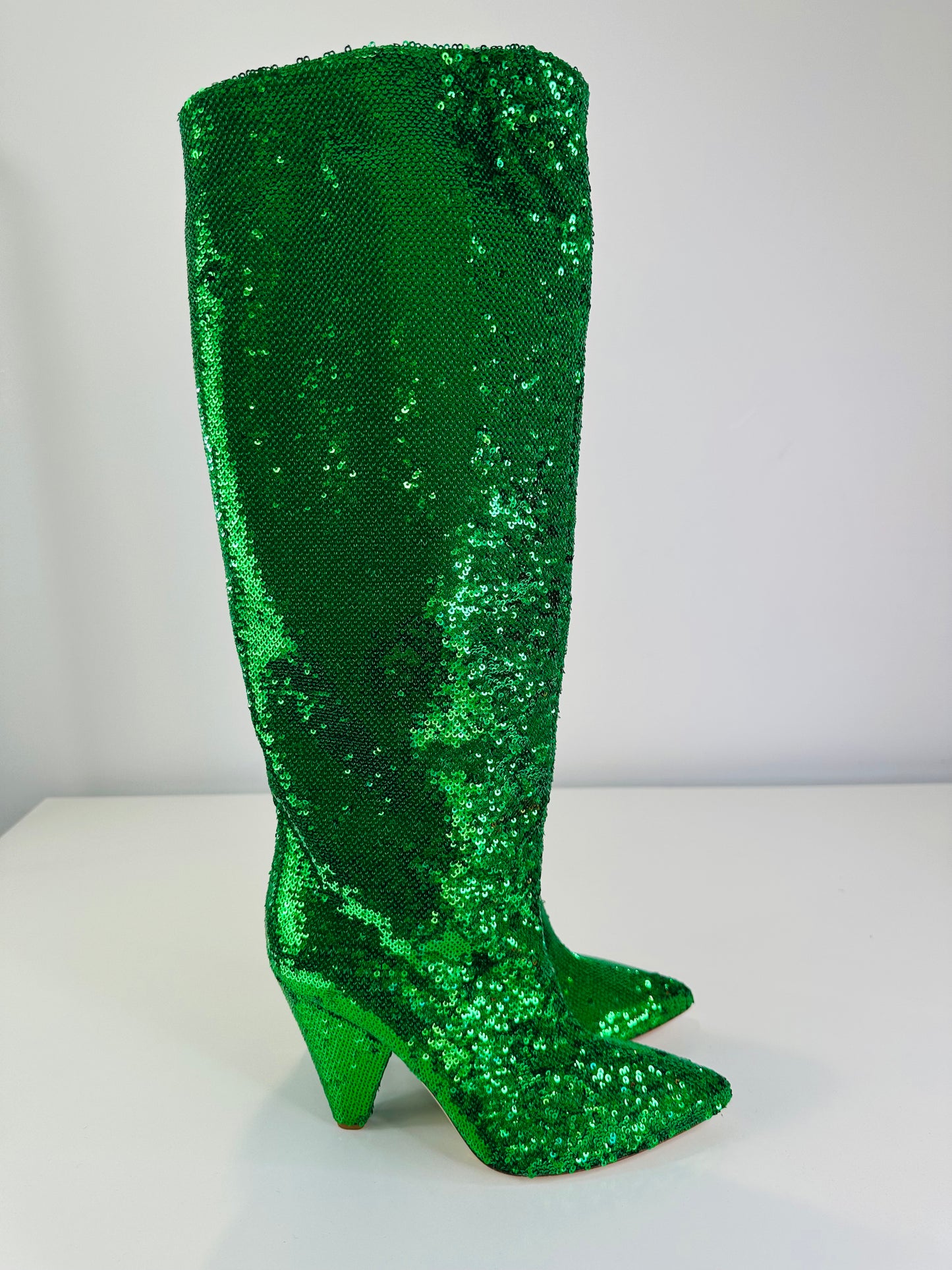 Glitter Knee High Boots - Size 40