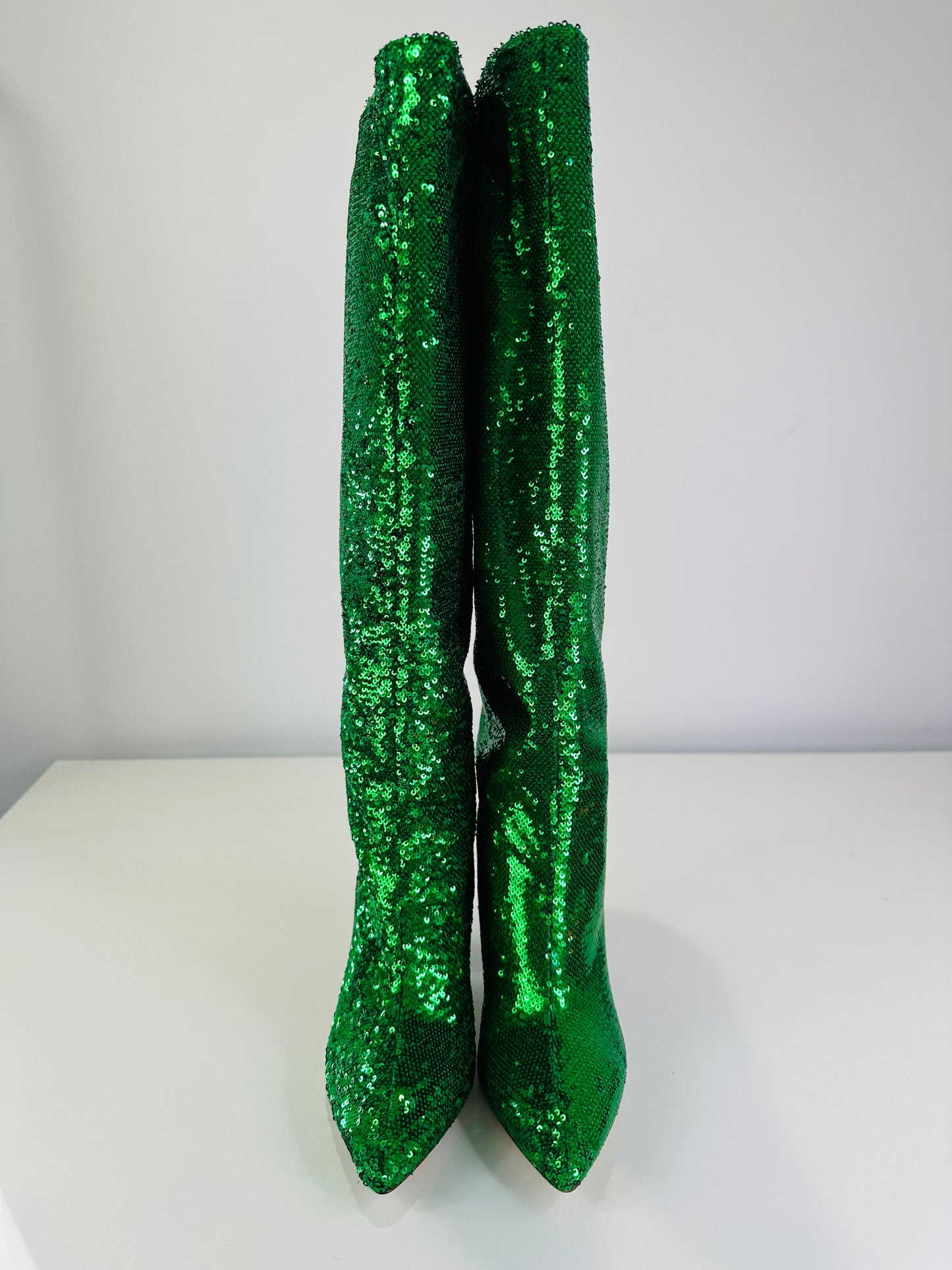 Glitter Knee High Boots - Size 40