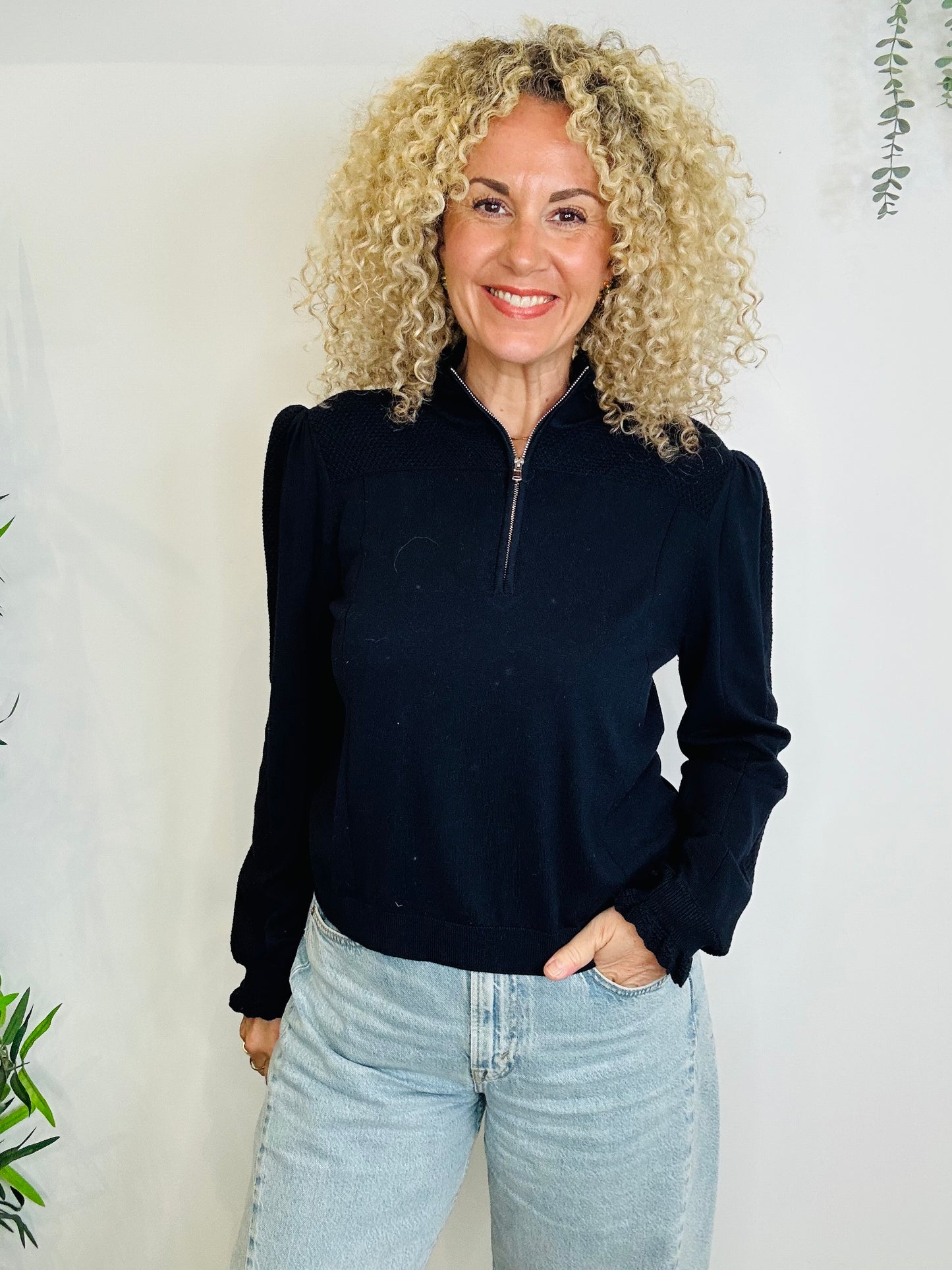 Suzane Half Zip Jumper - Size 3
