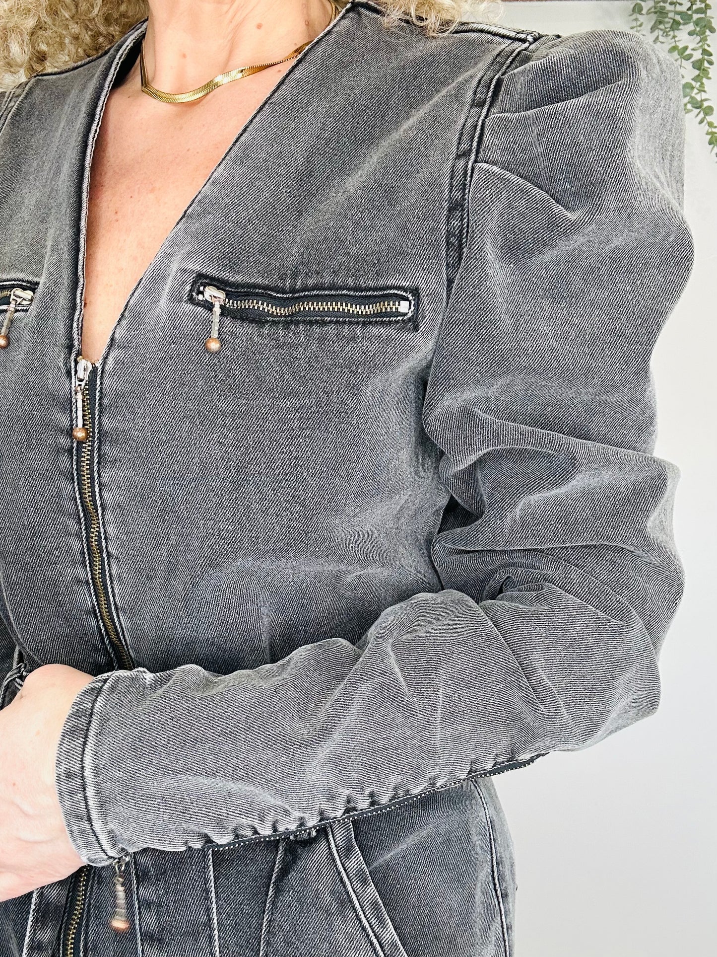 Hilda Denim Jumpsuit - Size XL