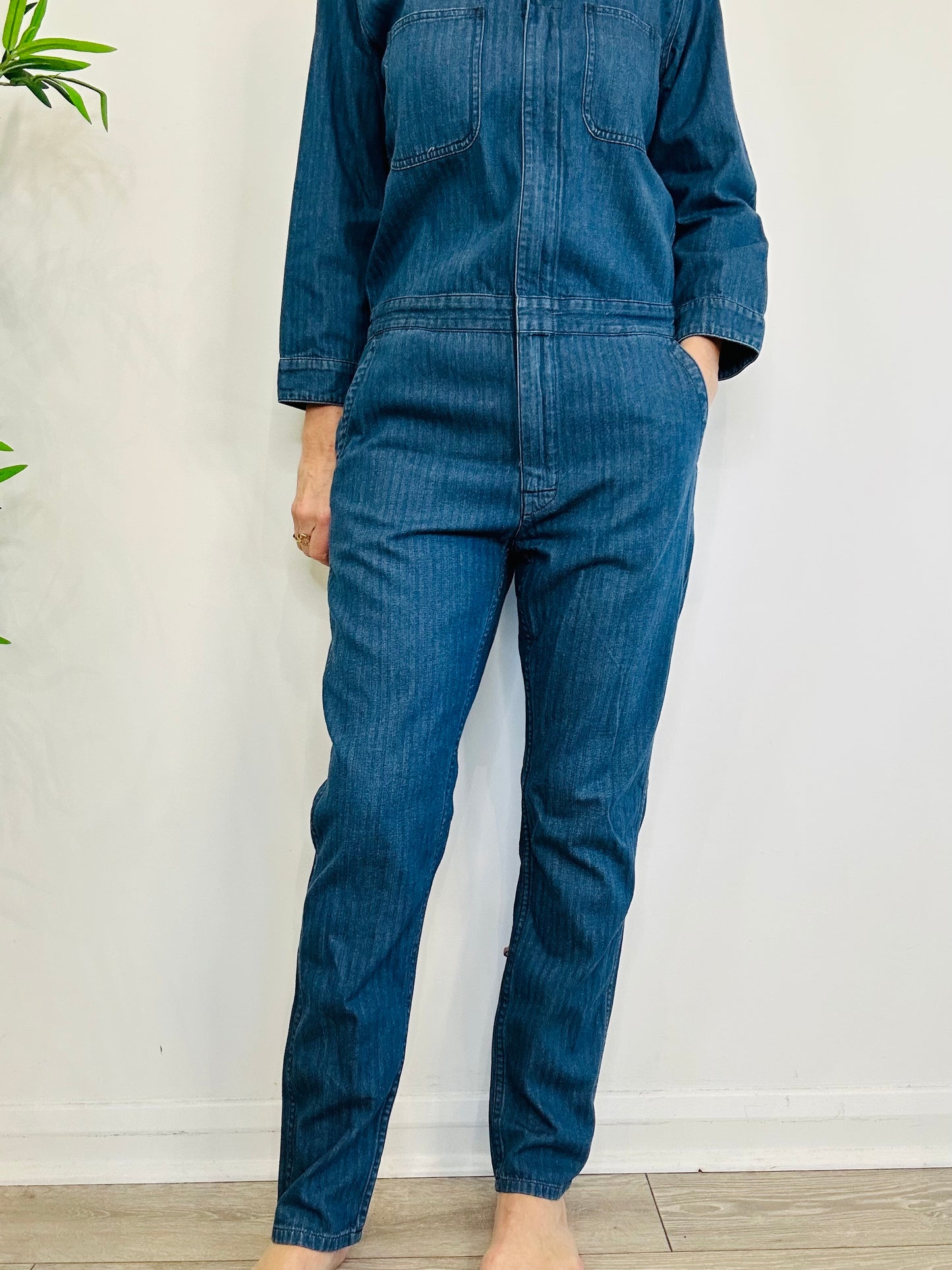 Denim Boilersuit - Size M