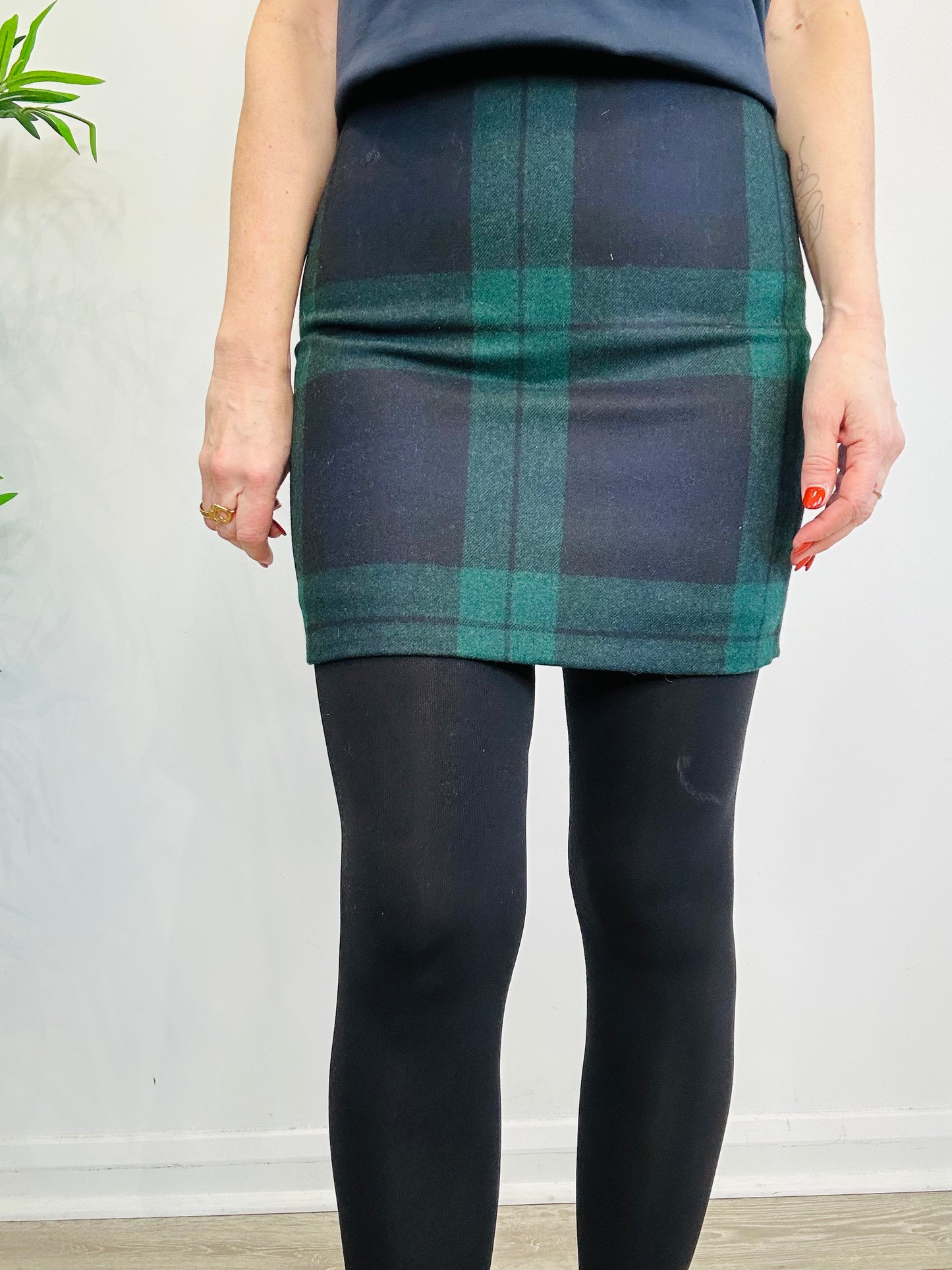 Tartan Mini Skirt - Size 10