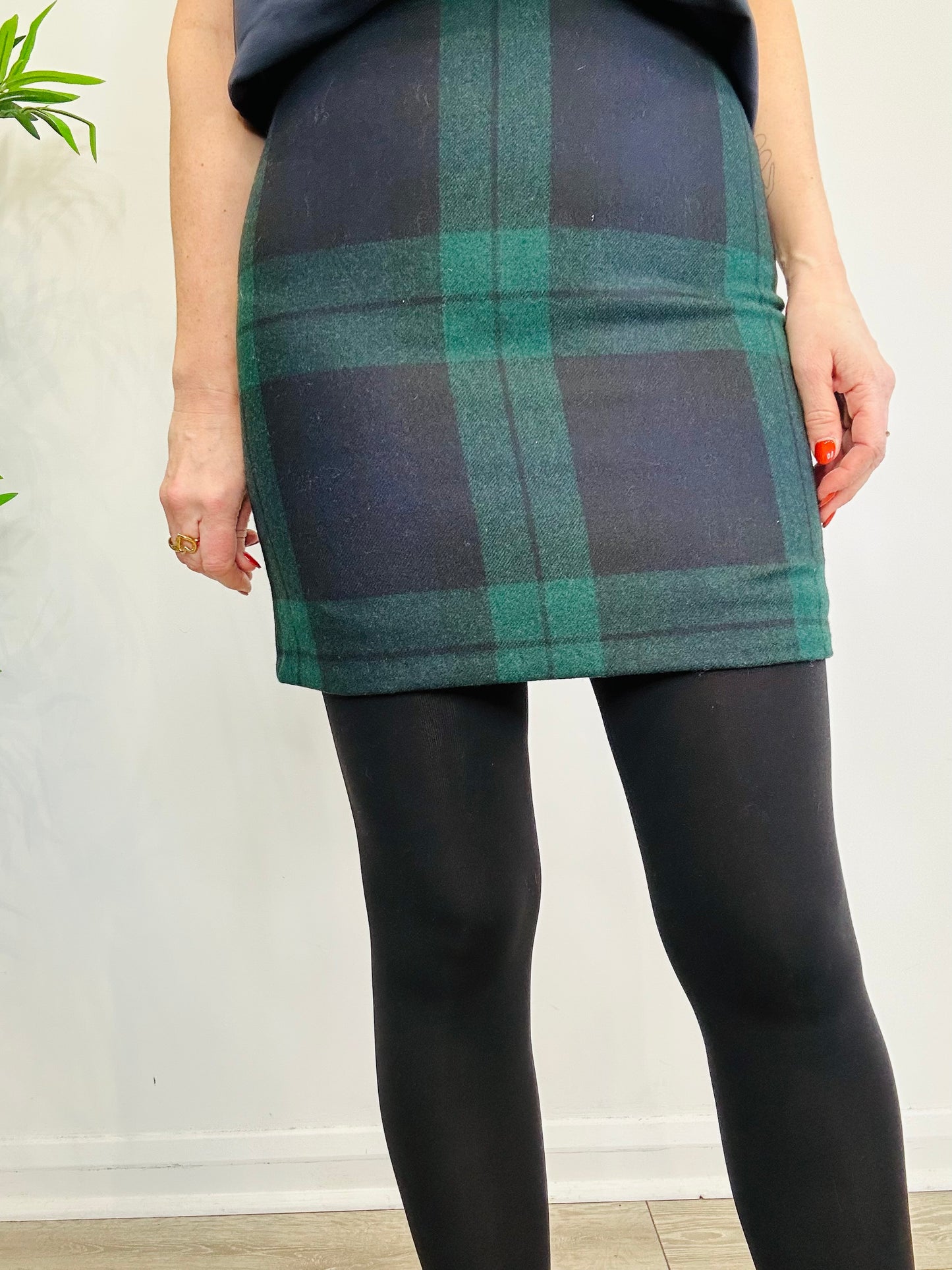 Tartan Mini Skirt - Size 10
