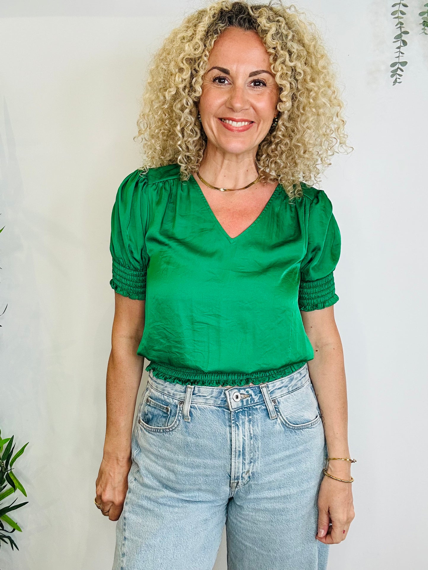 Satin Top - Size M