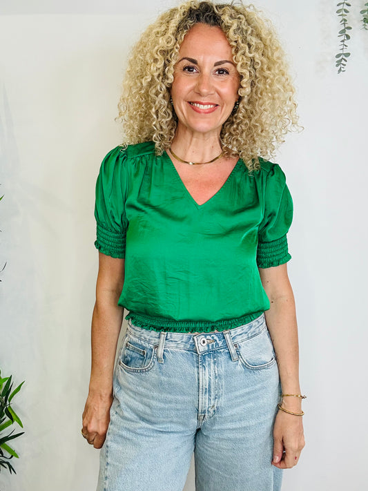 Satin Top - Size M
