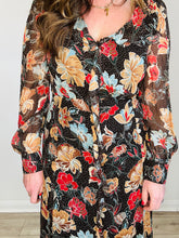 Load image into Gallery viewer, Floral Midi Dress - Size 40

