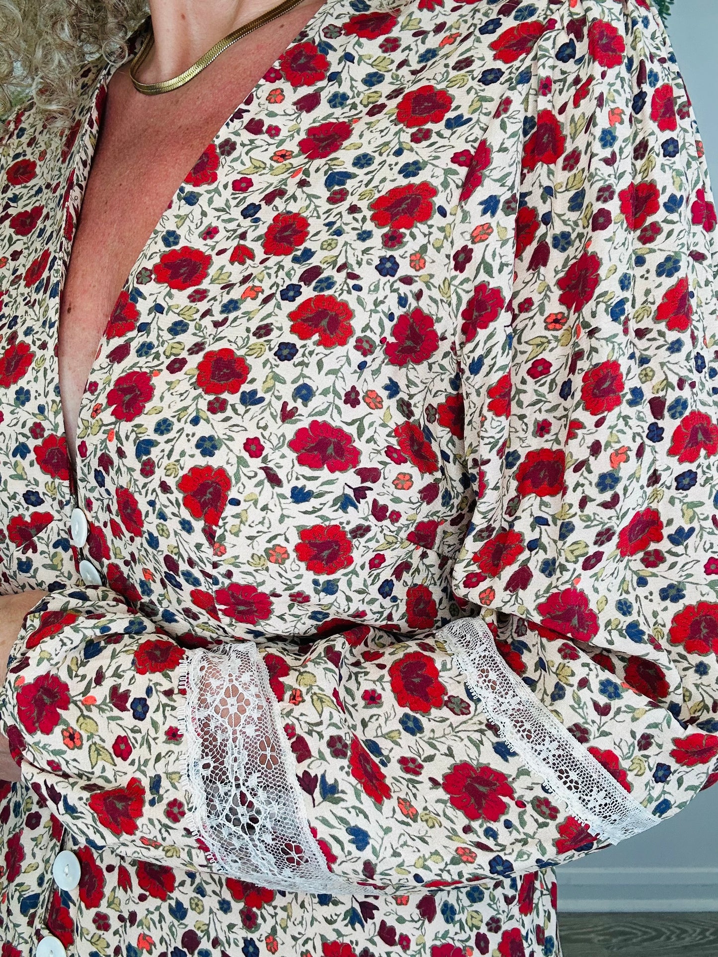 Floral Raven Dress - Size 14