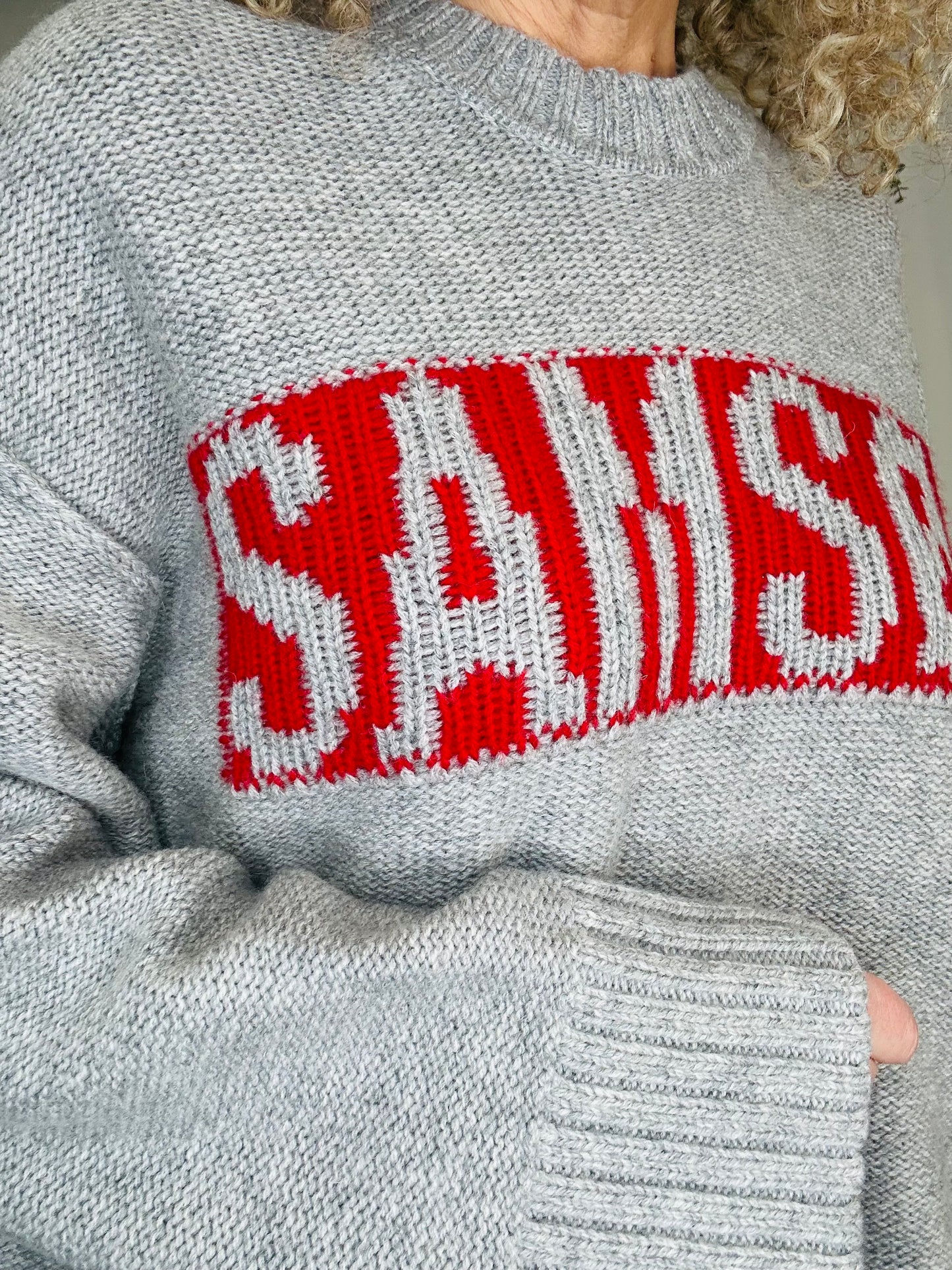 Knitted Logo Jumper - Size S