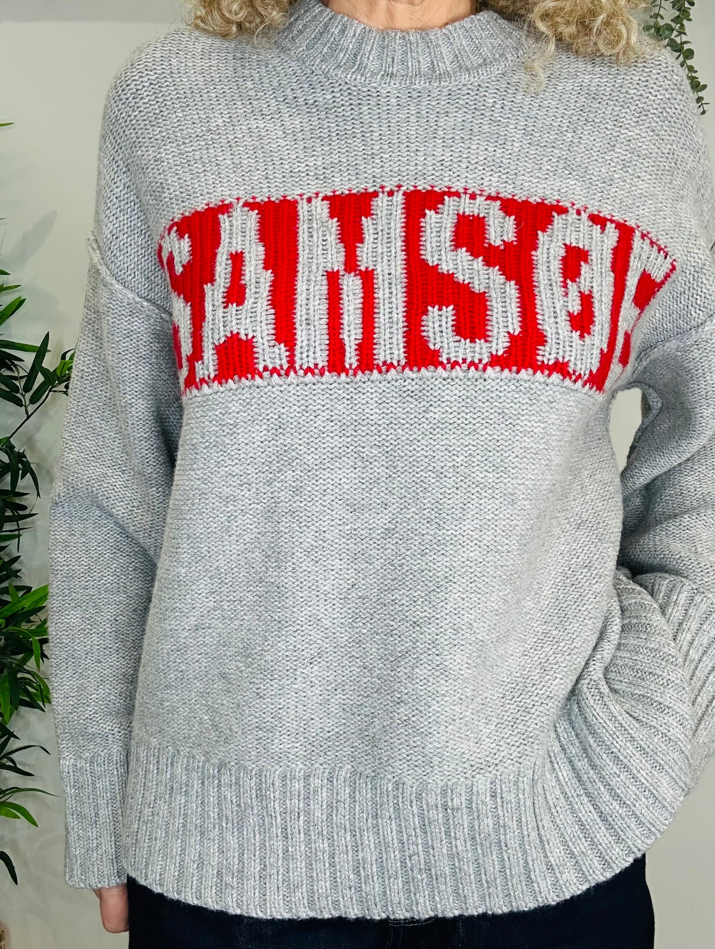 Knitted Logo Jumper - Size S