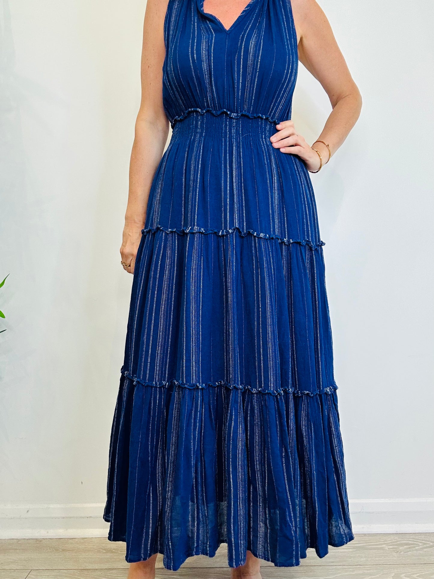 Sleeveless Tiered Dress - Size L