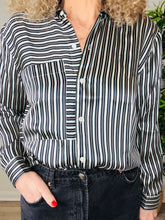 Load image into Gallery viewer, Striped Silk Shirt - Multiple Sizes

