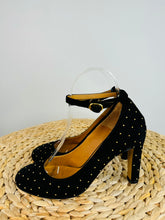 Load image into Gallery viewer, Studded Suede Heels - Size 37
