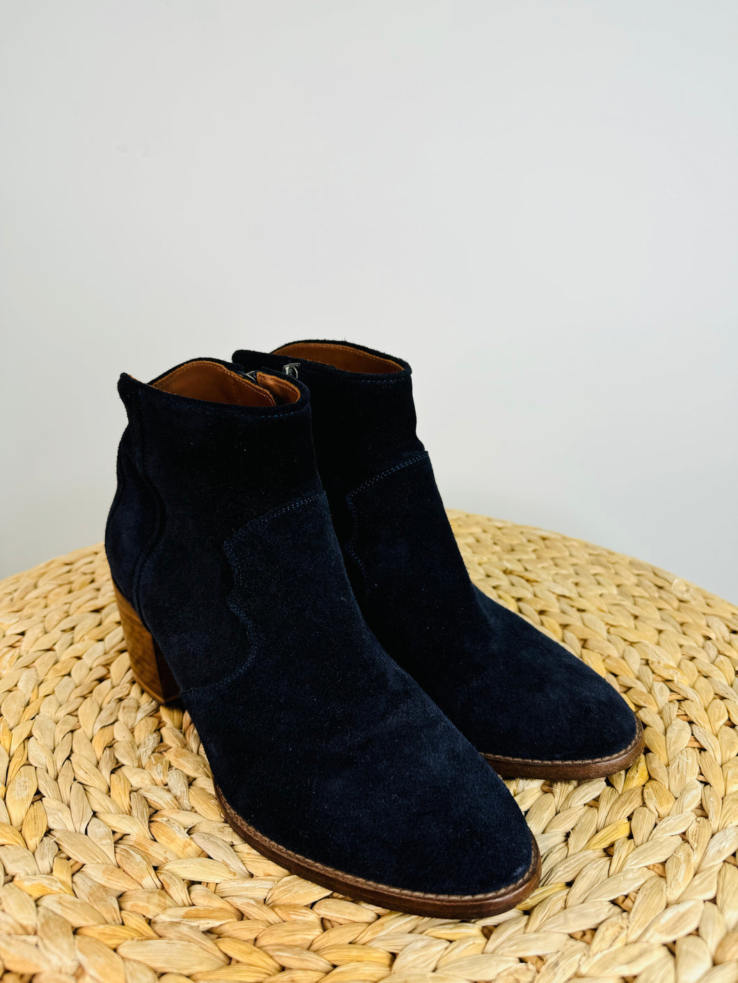 Suede Ankle Boots - Size 38