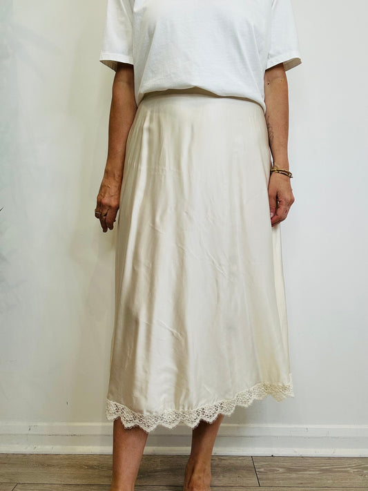 Satin Skirt - Size S