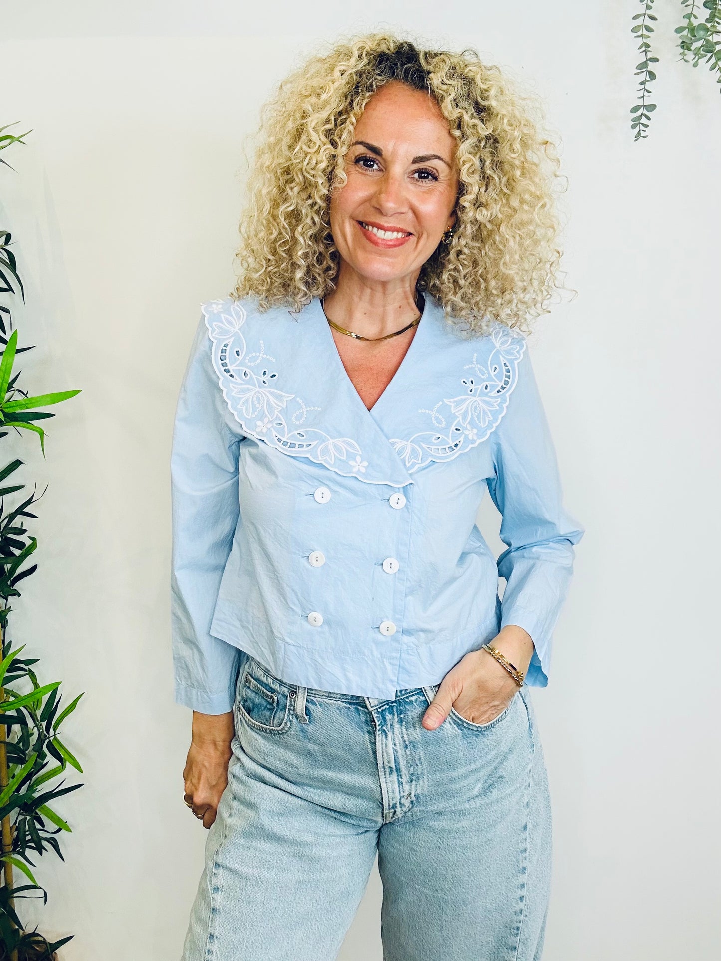 Elettrice Cotton Blouse - Size M