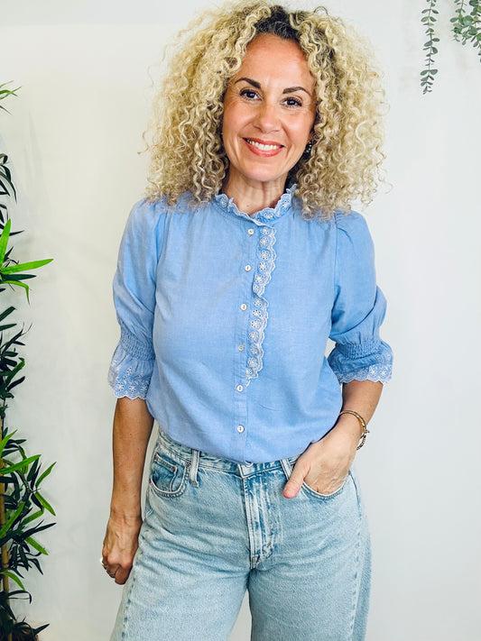Cotton Frill Blouse - Size 1