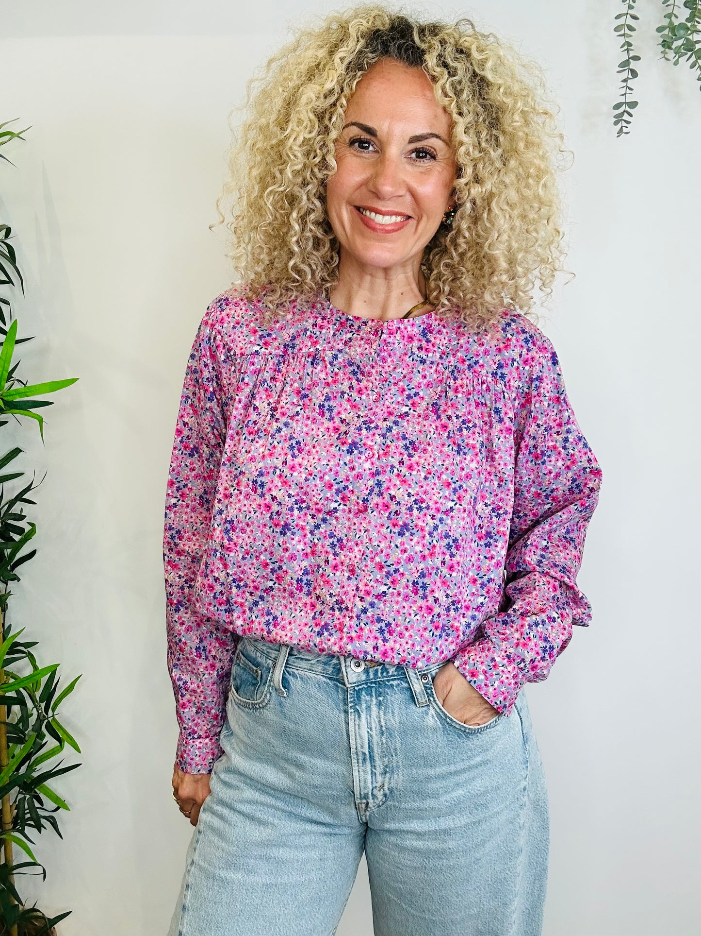 Floral Cotton Shirt - Size 3