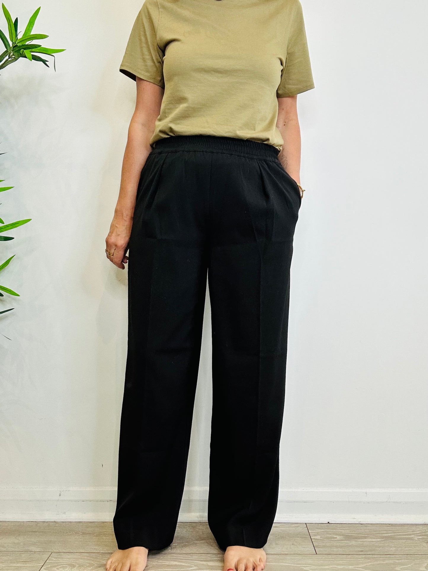 Julia Wide Leg Trousers - Size S