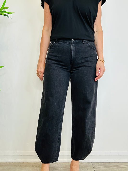 Curved Leg Jeans - Size 28