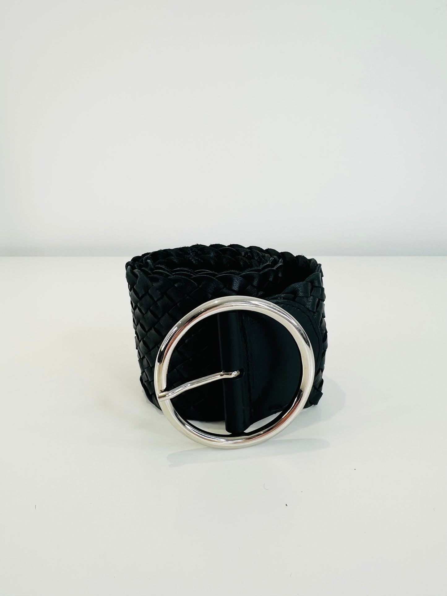 Woven Leather Belt - 90cm