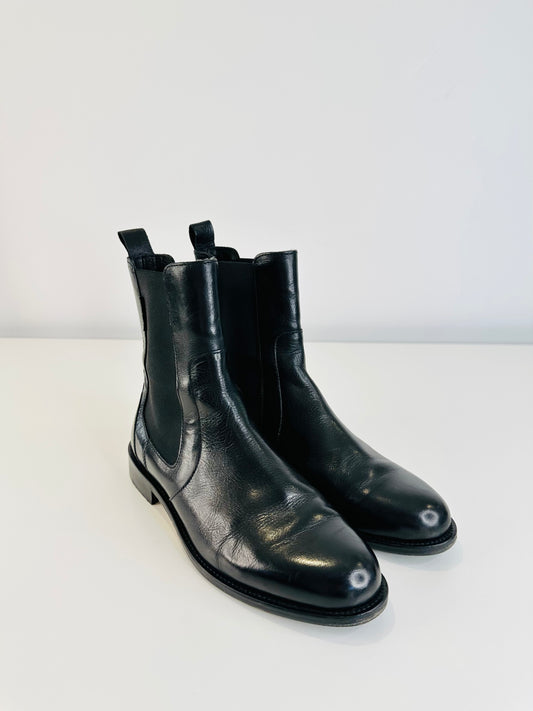 Leather Ankle Boots - Size 38.5