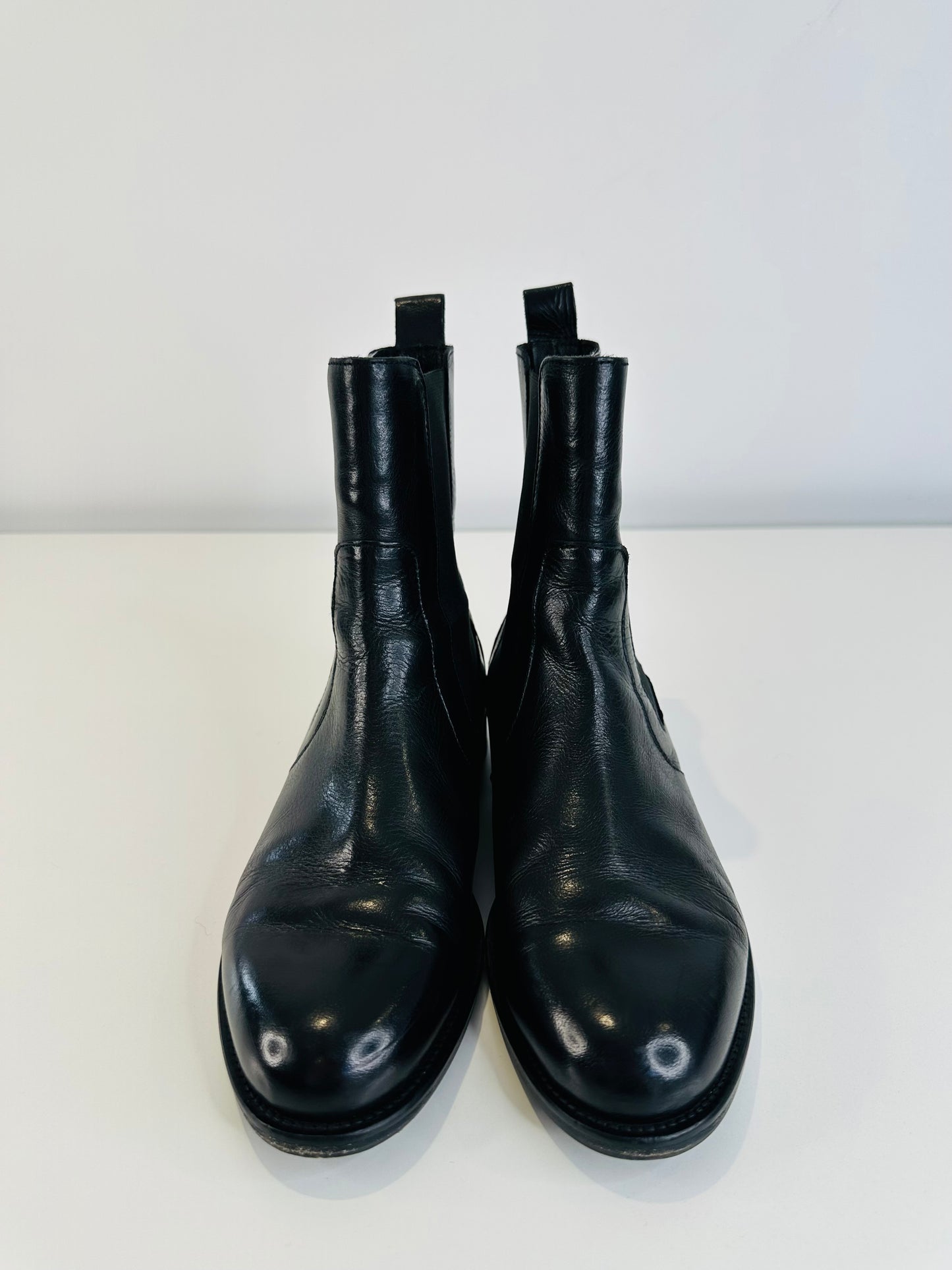 Leather Ankle Boots - Size 38.5