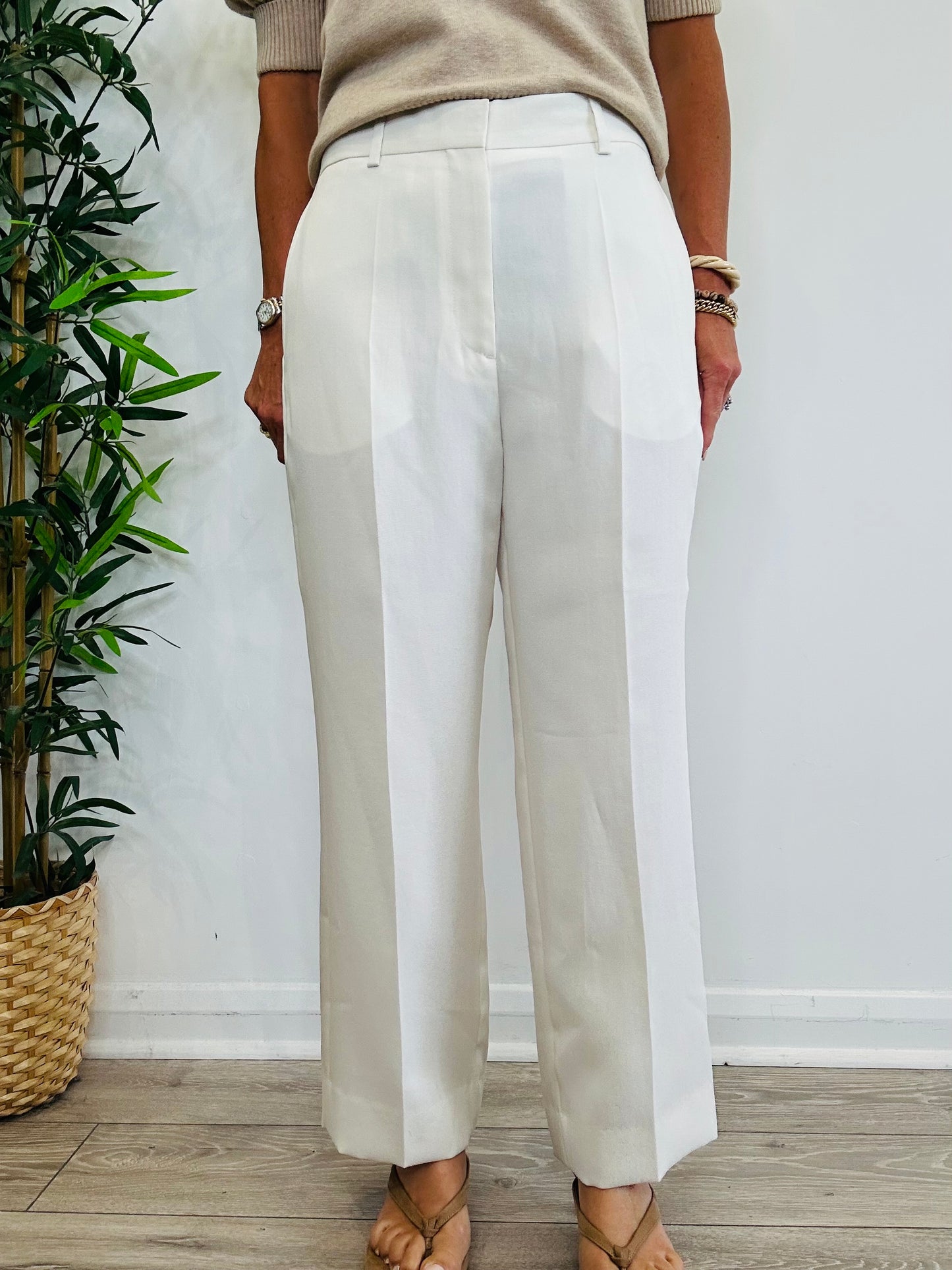 Cropped Trousers - Size 38