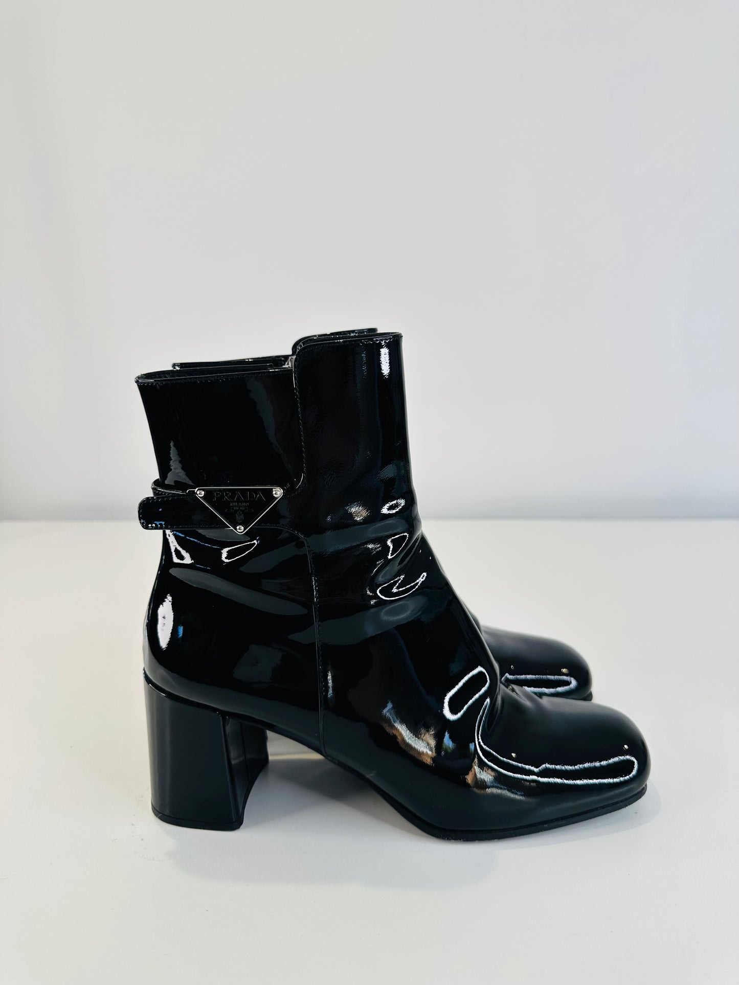 Tronchetti Patent Leather Boots - Size 40