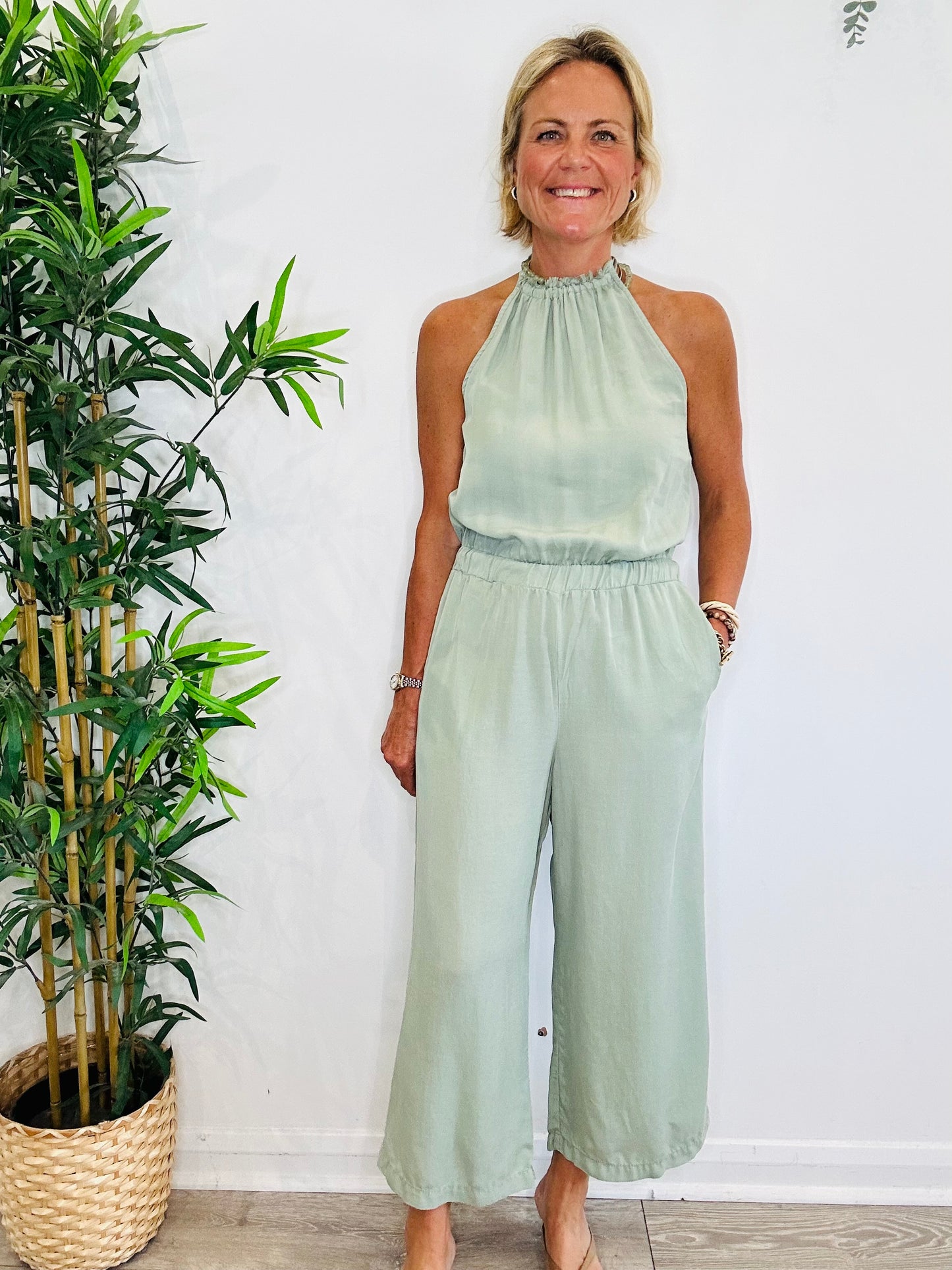 Wide Leg Jumpsuit - Size S