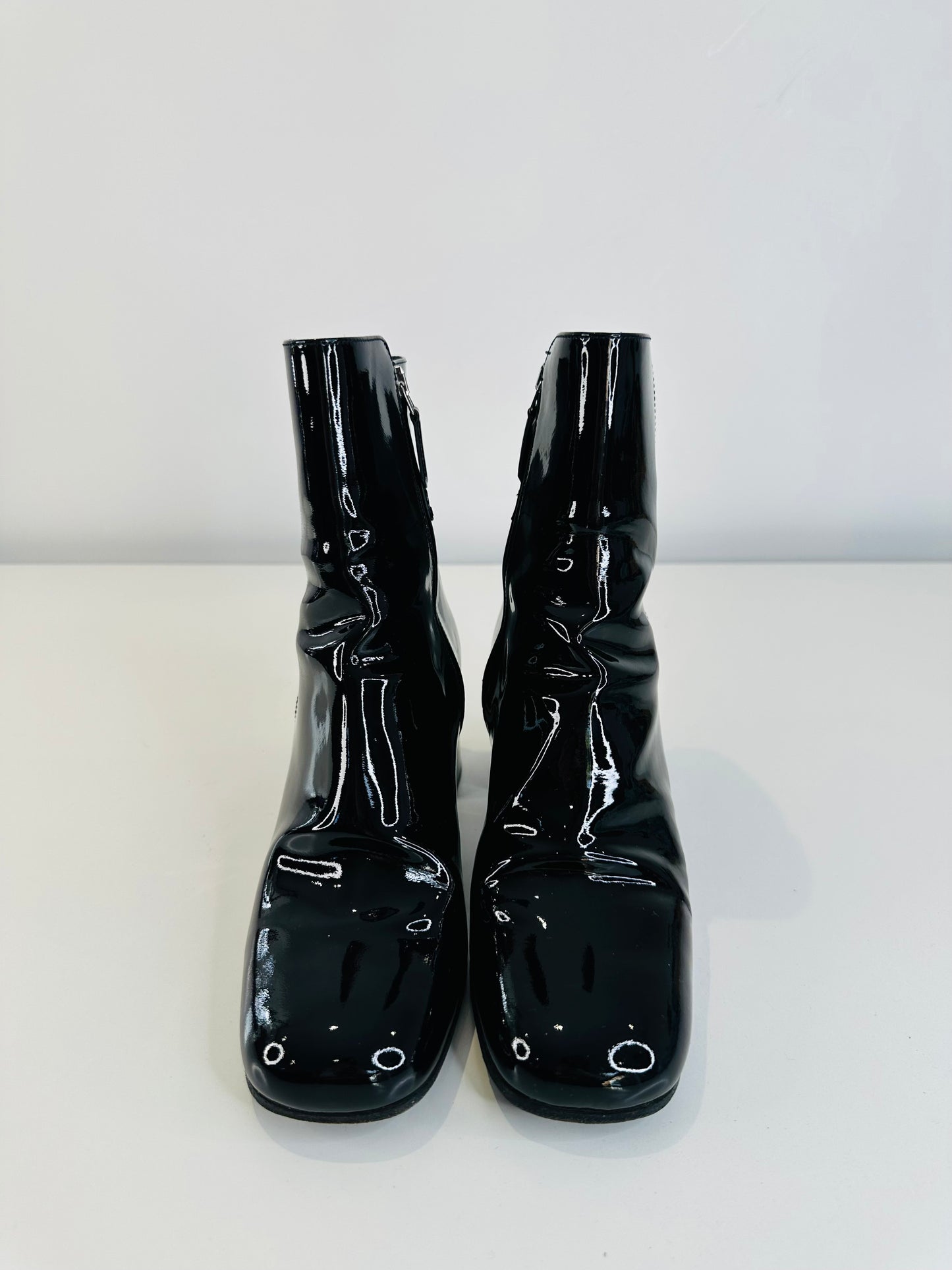 Tronchetti Patent Leather Boots - Size 40