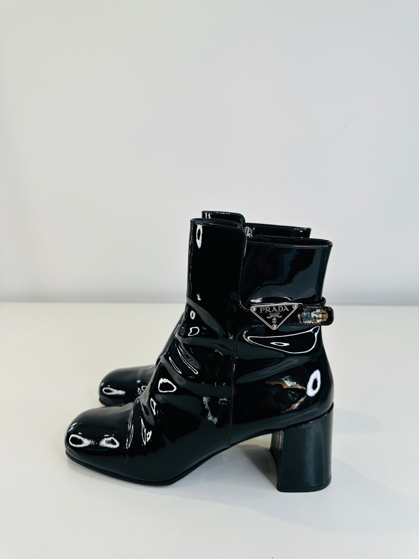 Tronchetti Patent Leather Boots - Size 40