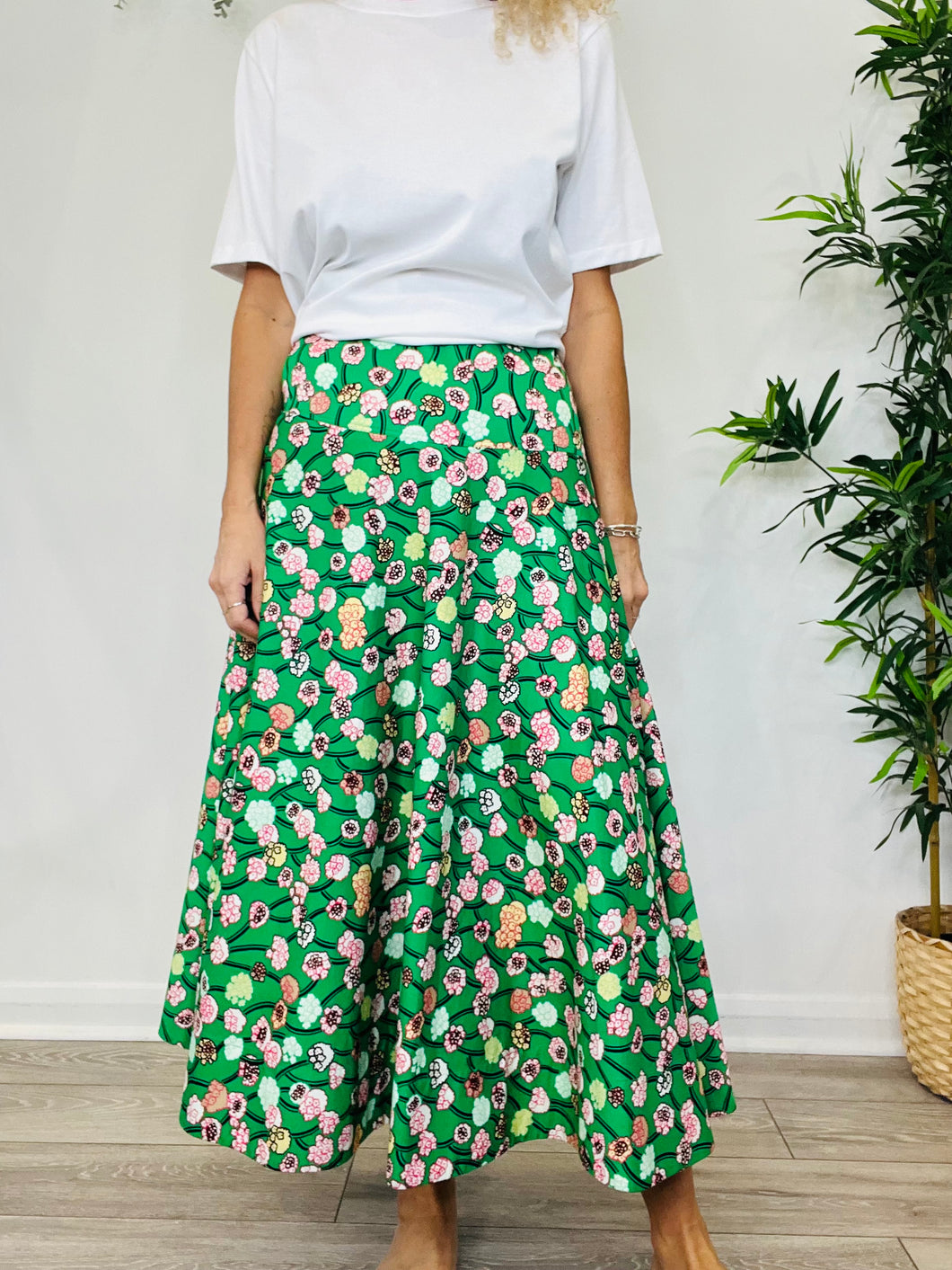 Floral Cotton Skirt - Size 6