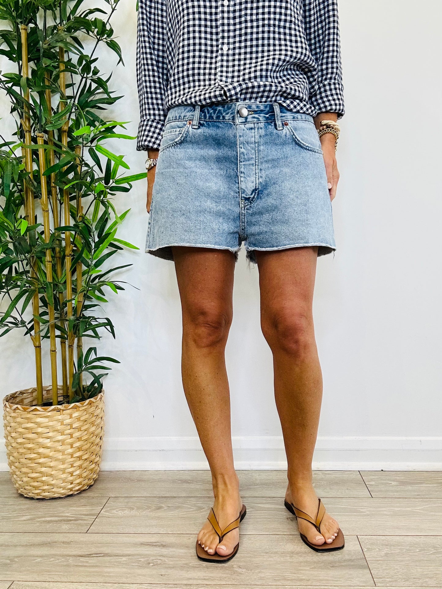 Cut Off Denim Shorts - Size 26
