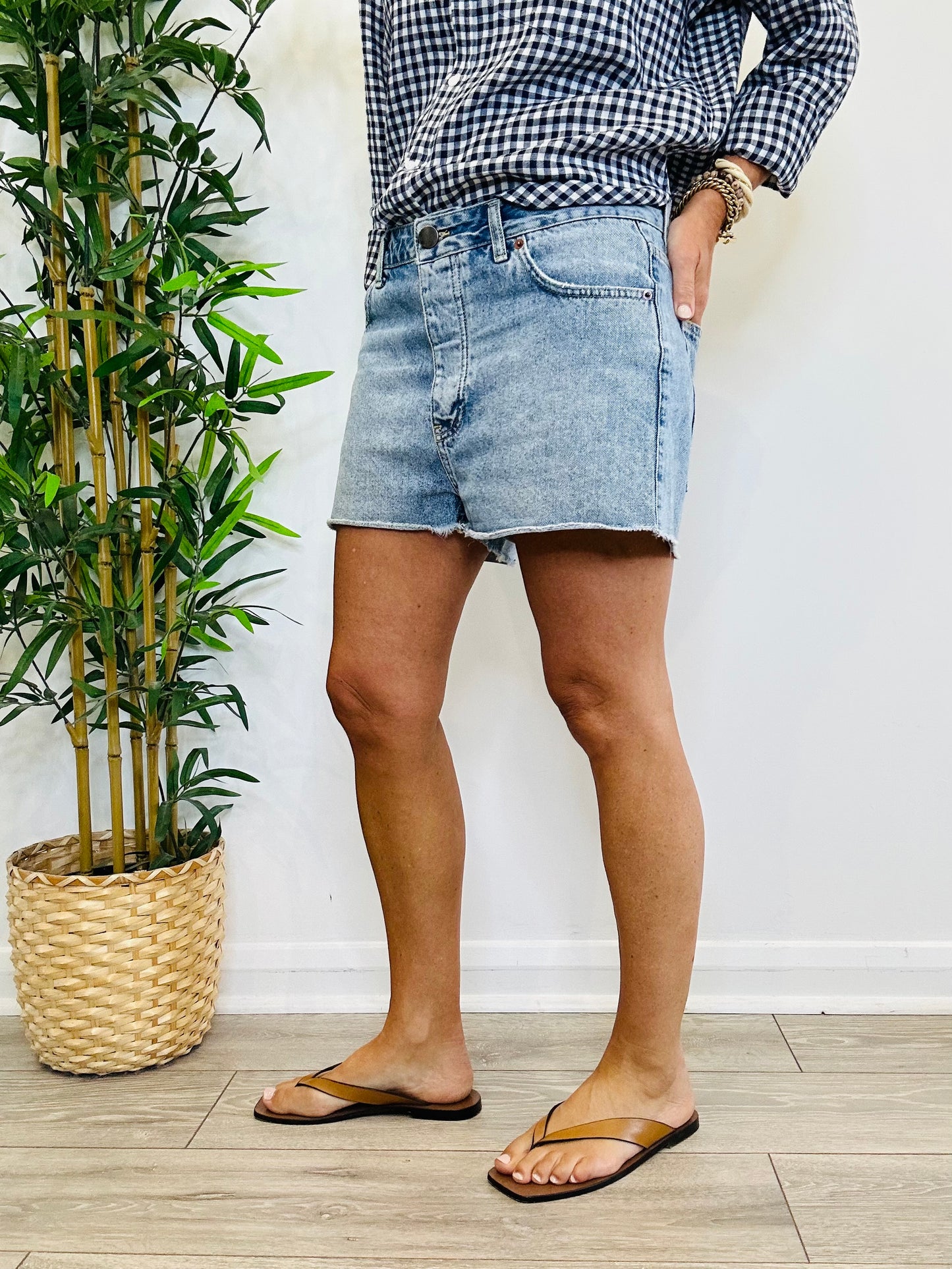Cut Off Denim Shorts - Size 26