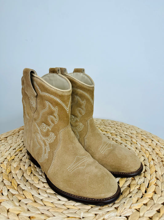 Western Ankle Boots - Size 36