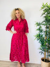 Load image into Gallery viewer, Rose Broderie Dress - Size M
