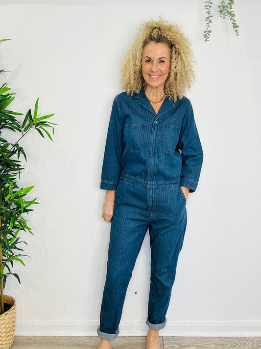 Denim Boilersuit - Size M