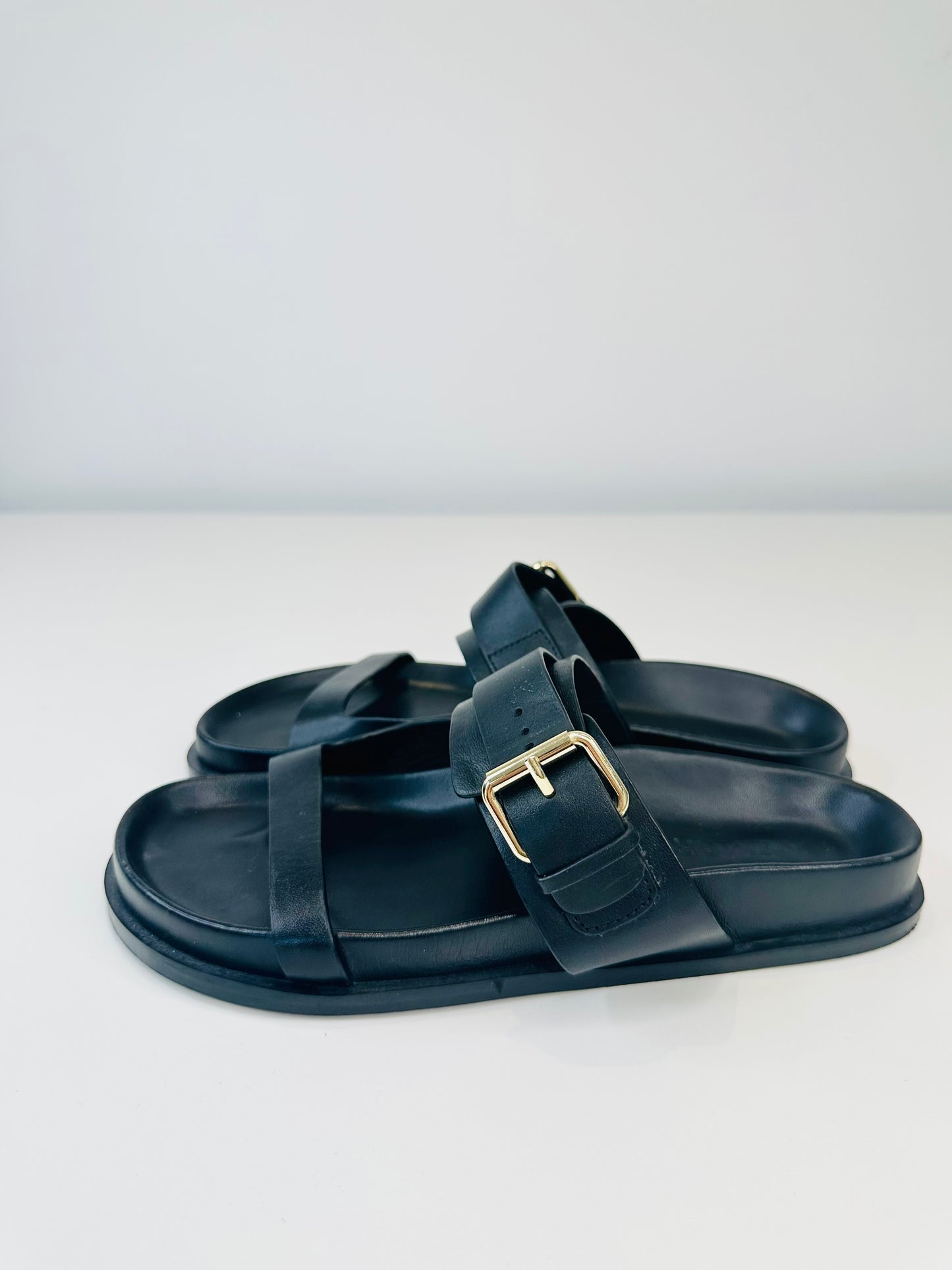 Prince Leather Slides - Size 39