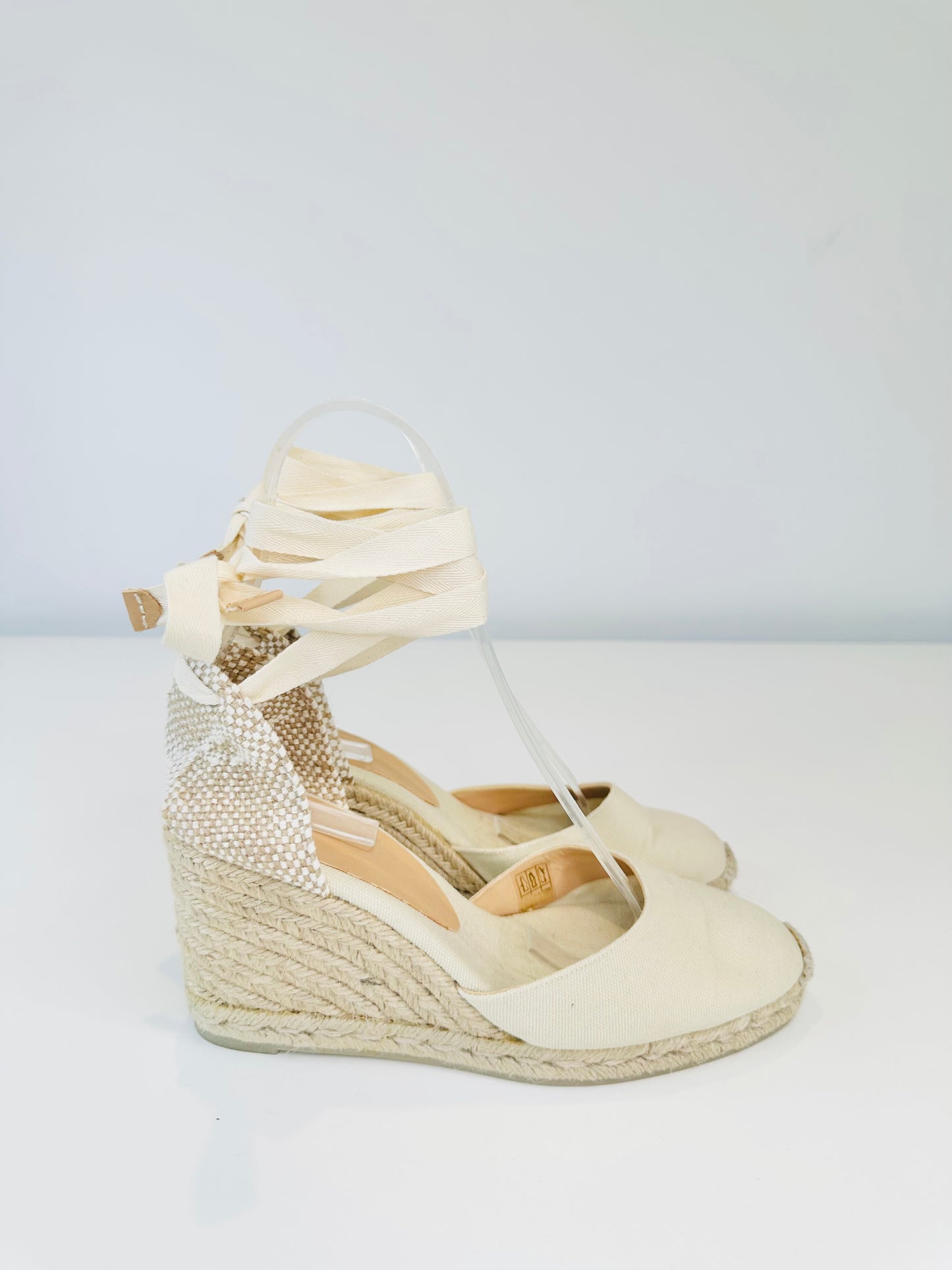 Carina Canvas Wedge Espadrilles - Size 40