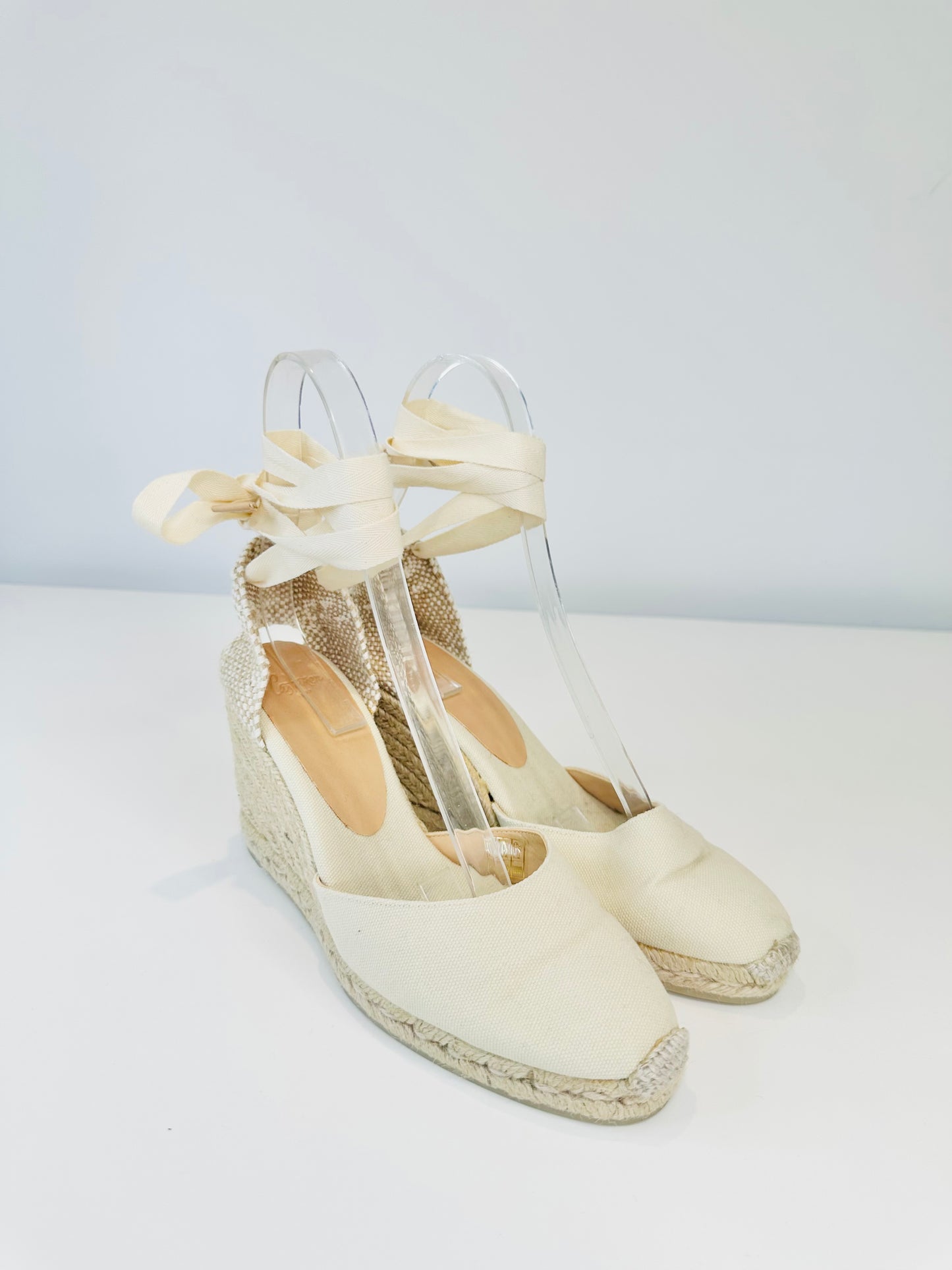 Carina Canvas Wedge Espadrilles - Size 40