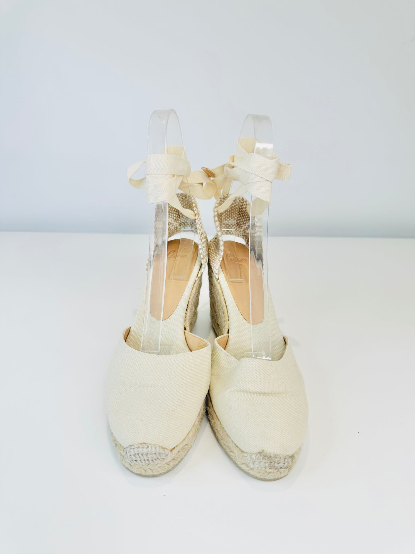 Carina Canvas Wedge Espadrilles - Size 40