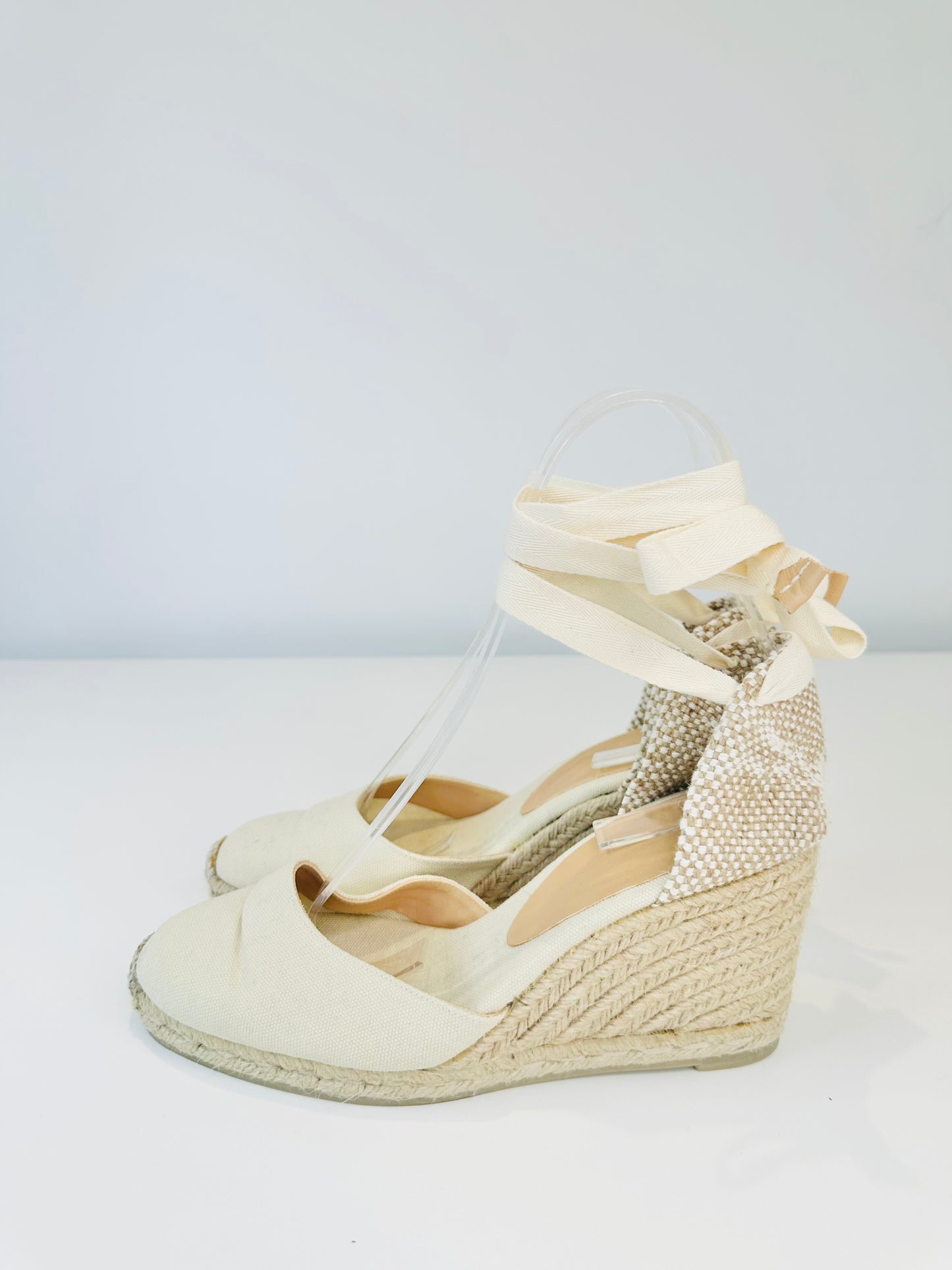 Carina Canvas Wedge Espadrilles - Size 40
