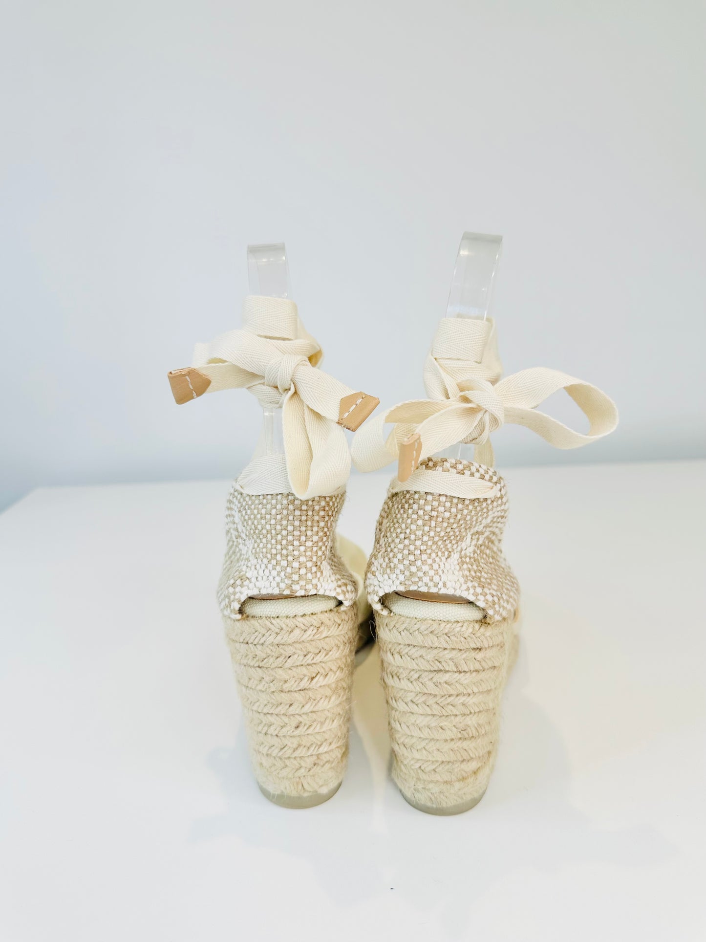 Carina Canvas Wedge Espadrilles - Size 40