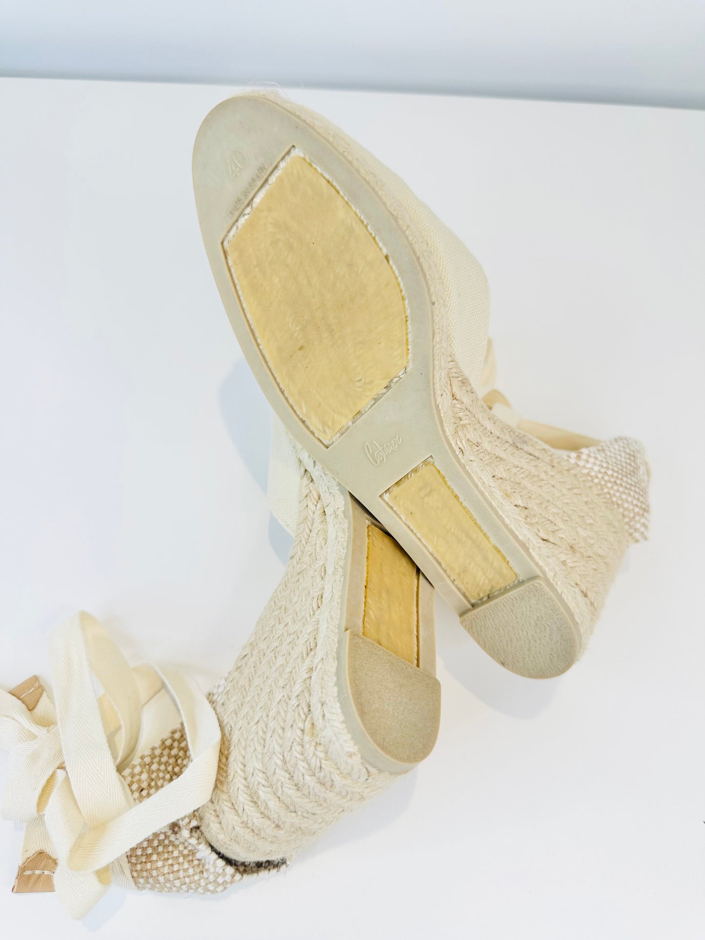 Carina Canvas Wedge Espadrilles - Size 40